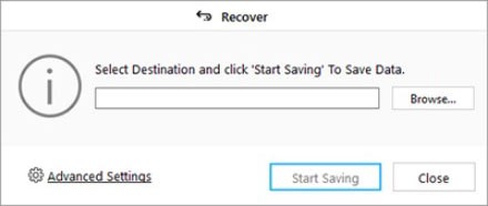 choose a preferred location for the files you want to save
